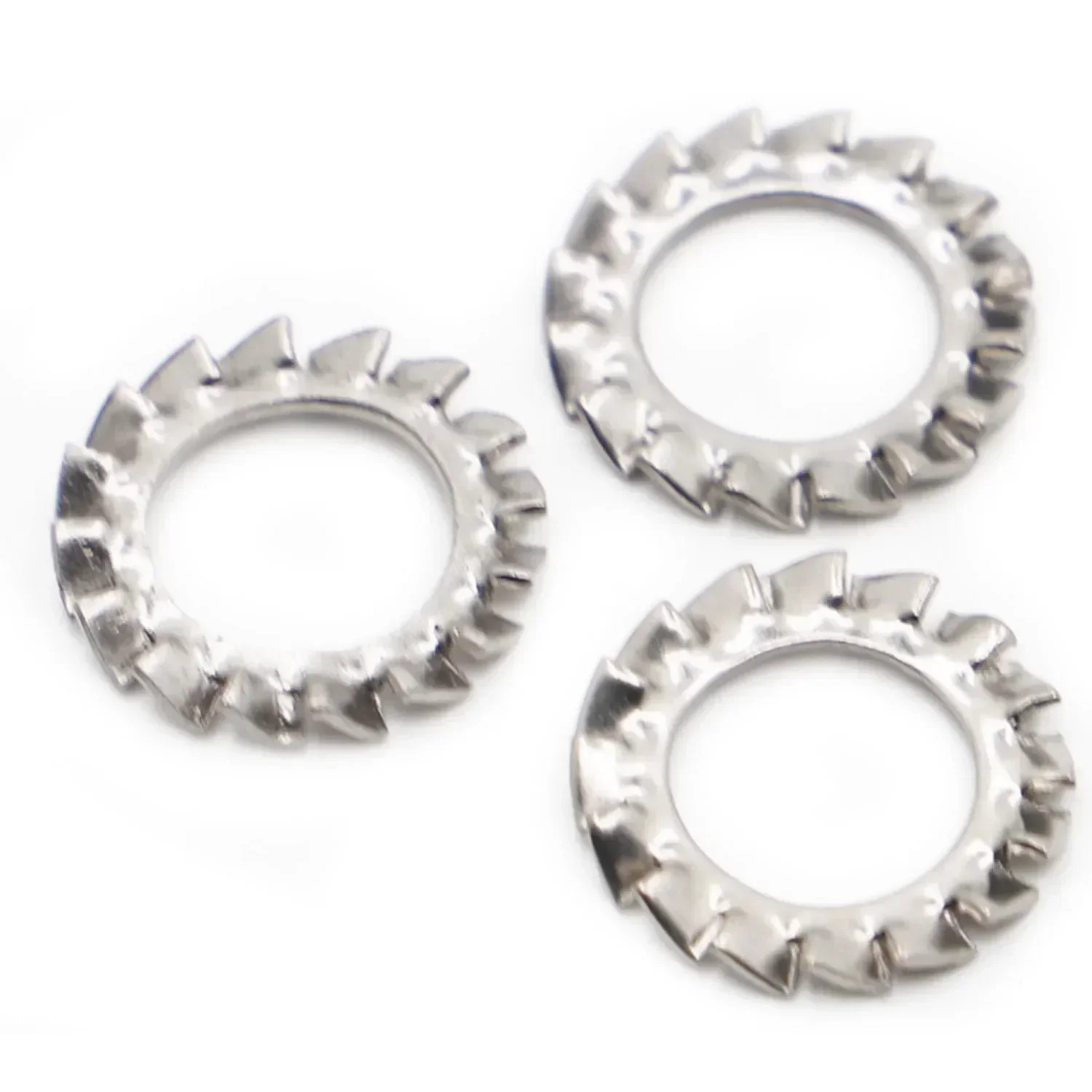 304 Stainless Steel External Toothed Gasket Serrated Lock Washers M2.5 M3 M4 M5 M6 M8 M10 M12 M14 M16 M18 M20  NO.2.5-20