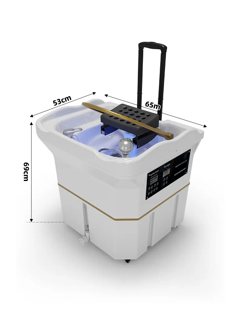 DSA Shampoo Equipment Movable Basin Multifunctional Portable Shampoo Bed Free Water Up and Down Shampoo Machine