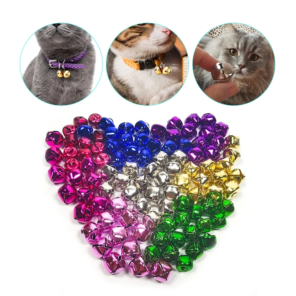 Cuentas sueltas de Metal para manualidades, pequeño cascabel de cobre de Color caramelo, pendientes de llave, collar, pulsera, colgantes, 50 piezas, 13mm