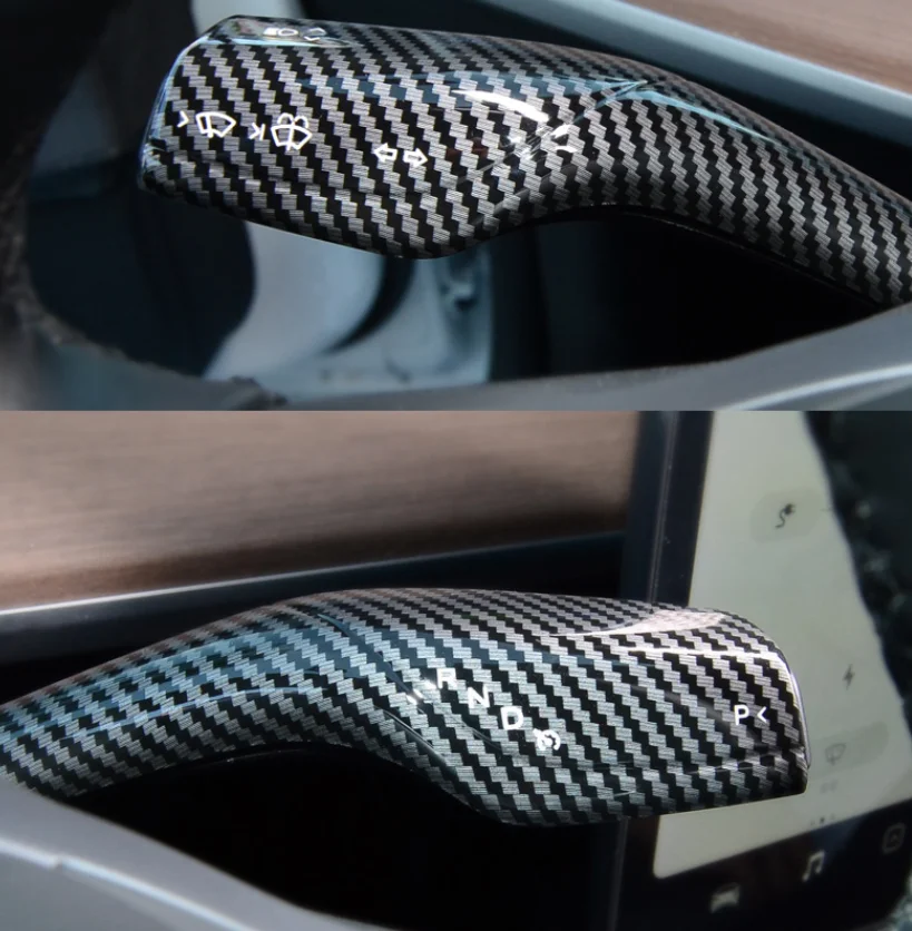 Penutup Trim Shift Dayung Roda Kemudi untuk Tesla Model 3 2017- 2021 untuk Model Y