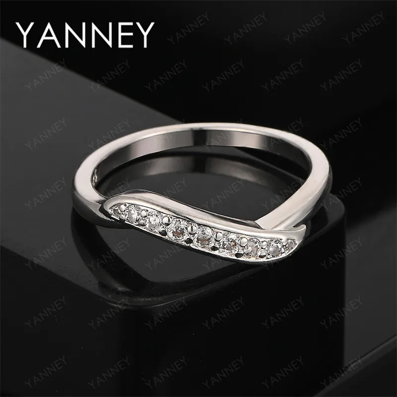 

Brand new 925 sterling silver exquisite geometric zircon ring for women gift jewelry fashion party accessories simple wholesale