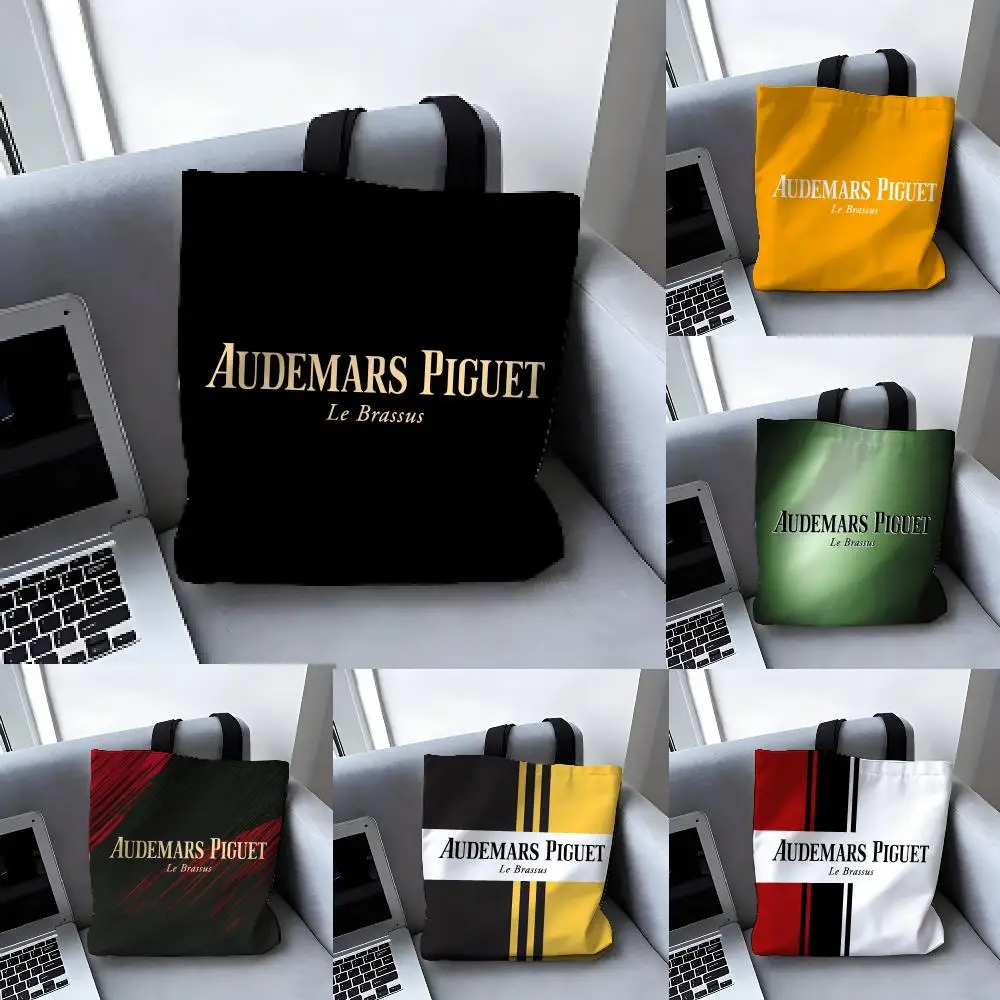 Berühmte Luxusgüter A-Audemars Piguet Aufbewahrungstaschen Canvas-Tragetasche Große Designer-Handtaschen für Damen Einkaufstaschen für Lebensmittel