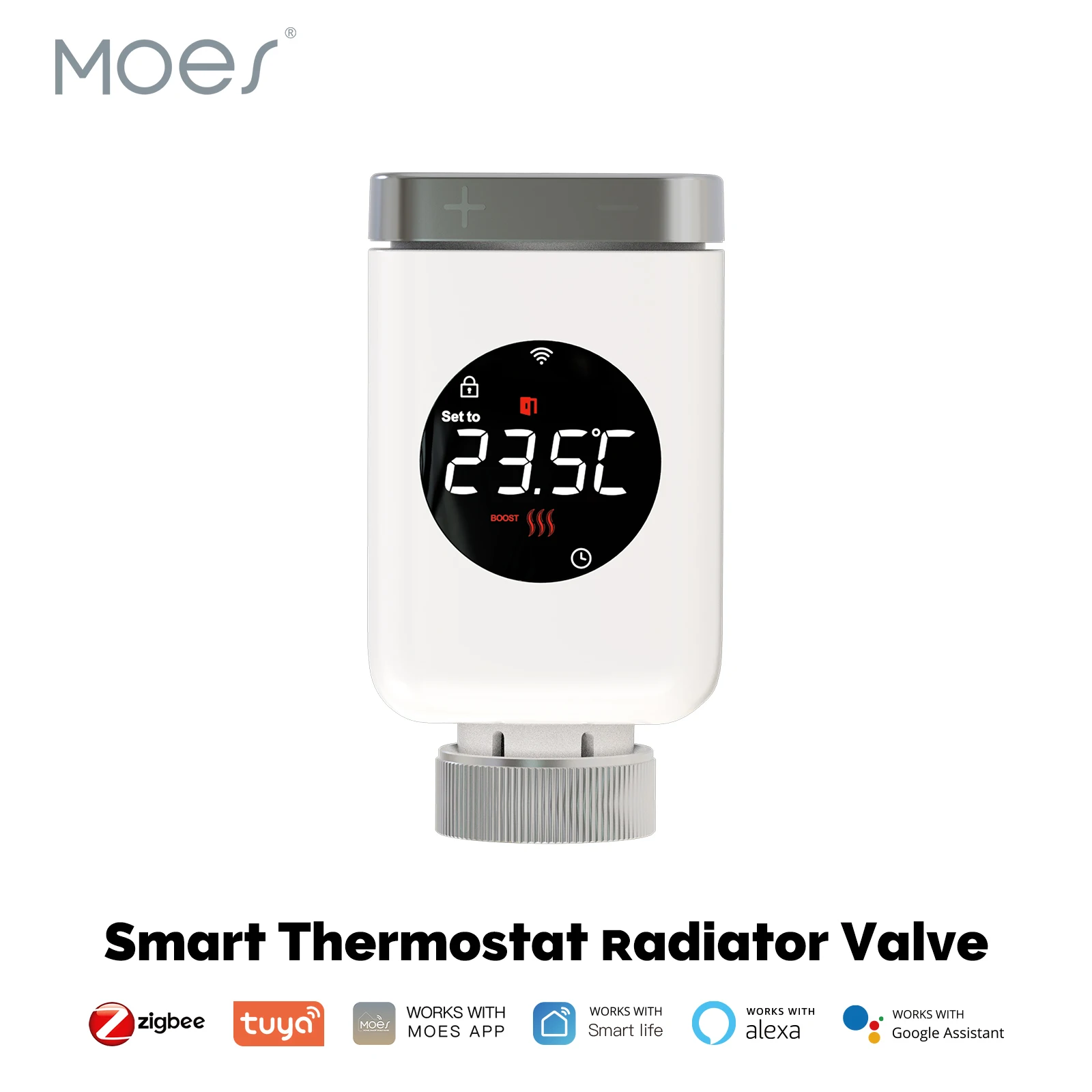 Zigbee Smart Radiator Thermostat Valve TRV Tuya Programmable Heating Thermostat Work with Alexa Google Home