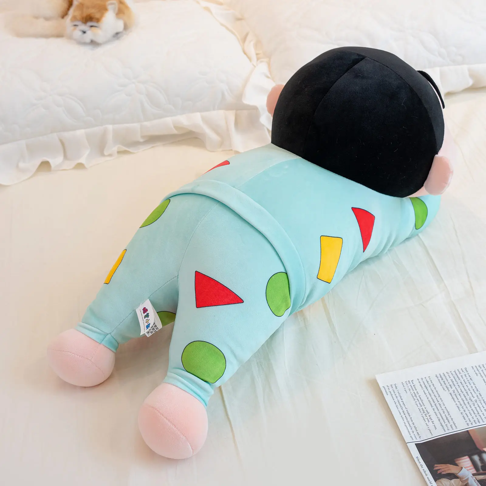 귀여운 잠자는 짱구 봉제 인형 대형 사이즈 누워있는 짱구 만화 캐릭터 인형 부드러운 포옹 베개 크리스마스 선물