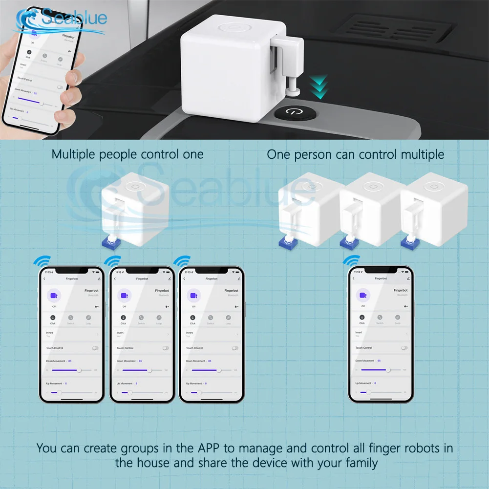 Tuya Fingerbot Button Pusher New Bluetooth finger robot Smart Life App automatic switch Voice Control Alexa Google Home