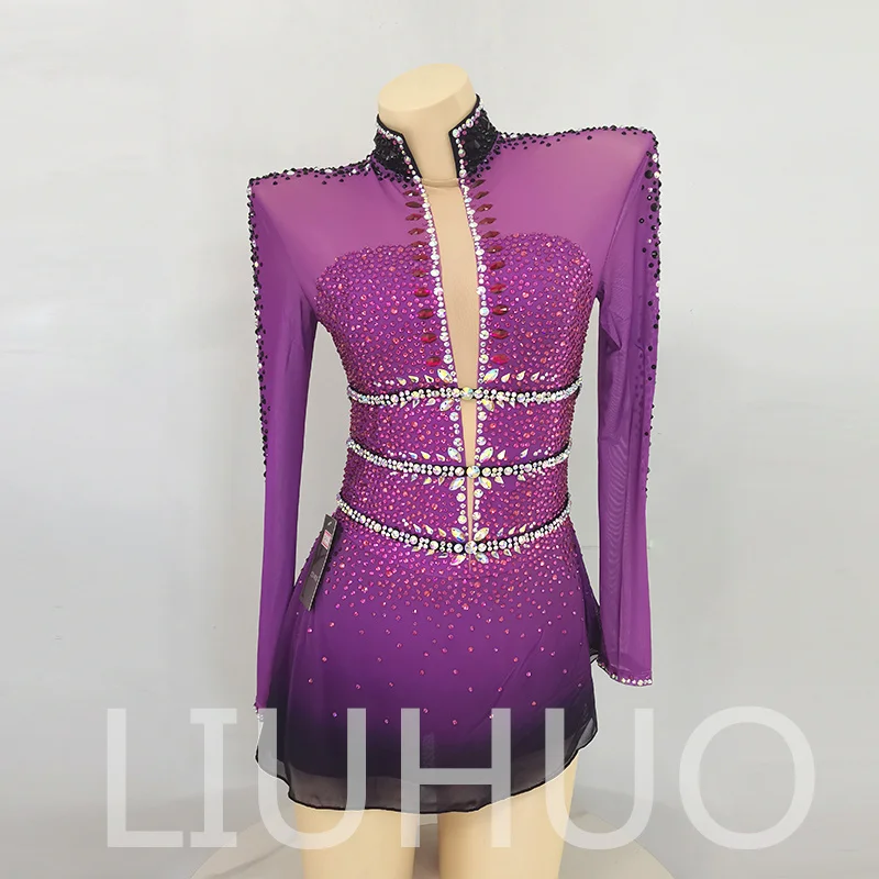 

LIUHUO Ice Figure Skating Dress Girls Women Teens Stretchy Spandex Competition Wholesale