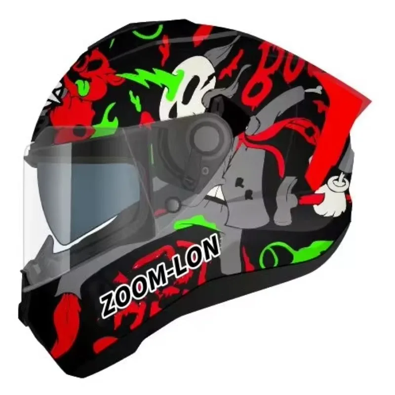 STLF رائجة البيع 2025 خوذات سباق الدراجات النارية كاملة الوجه معتمدة من اللجنة الاقتصادية لأوروبا مع إغلاق سريع الإصدار حماية موثوقة من مادة ABS #1