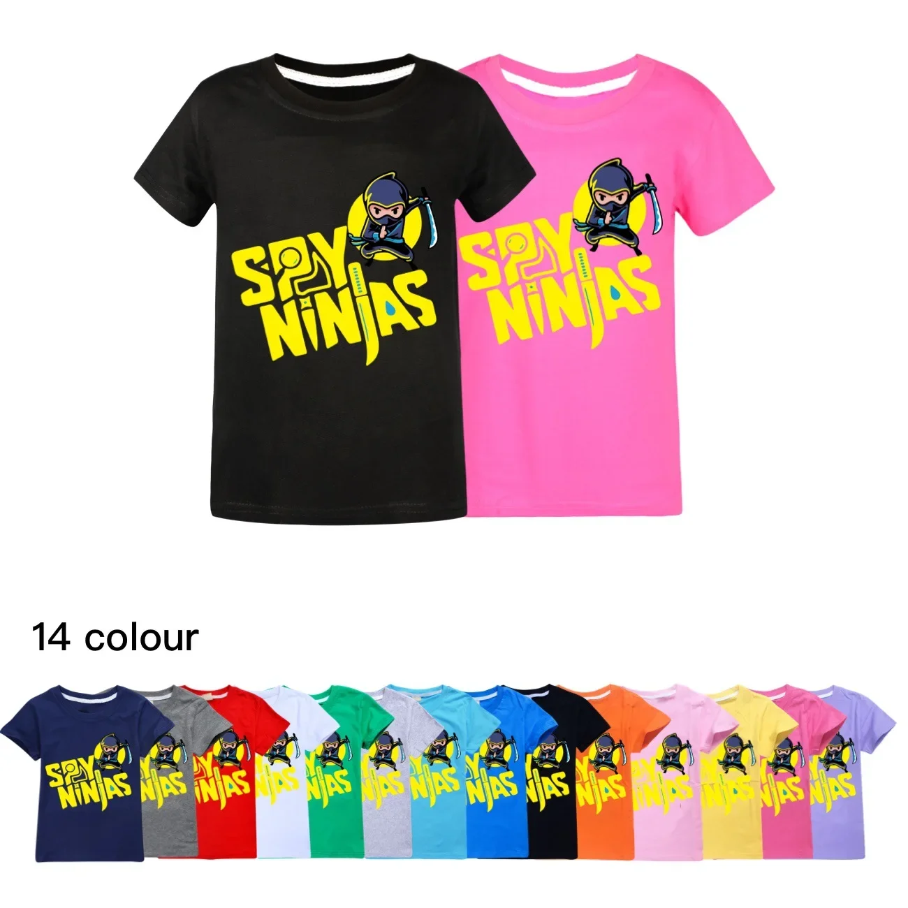 

Summer Kids cosplay Top Short Sleeve T-shirt Cotton SPY NINJAS Tshirts Girls Clothes For Boys Tee costumes kawaii shirt 1519