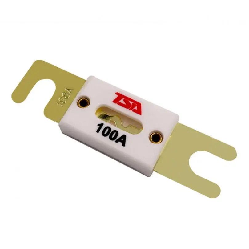 3Car ANL Fuse 0A/40A/60A/80A/100/150A/200A/250A/300A Plated Fuse Pure Copper Gold Plated Large Ceramic Fuse Sensitive