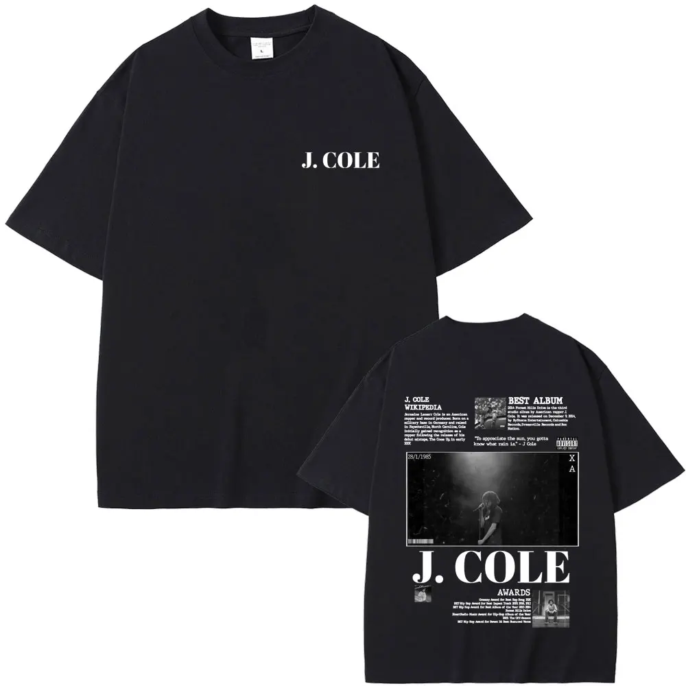 

Rapper J Cole Graphic Print T Shirt Men Women Hip Hop Fashion Trend Short Sleeve T-shirts Men's Casual Oversized Streetwear Tops