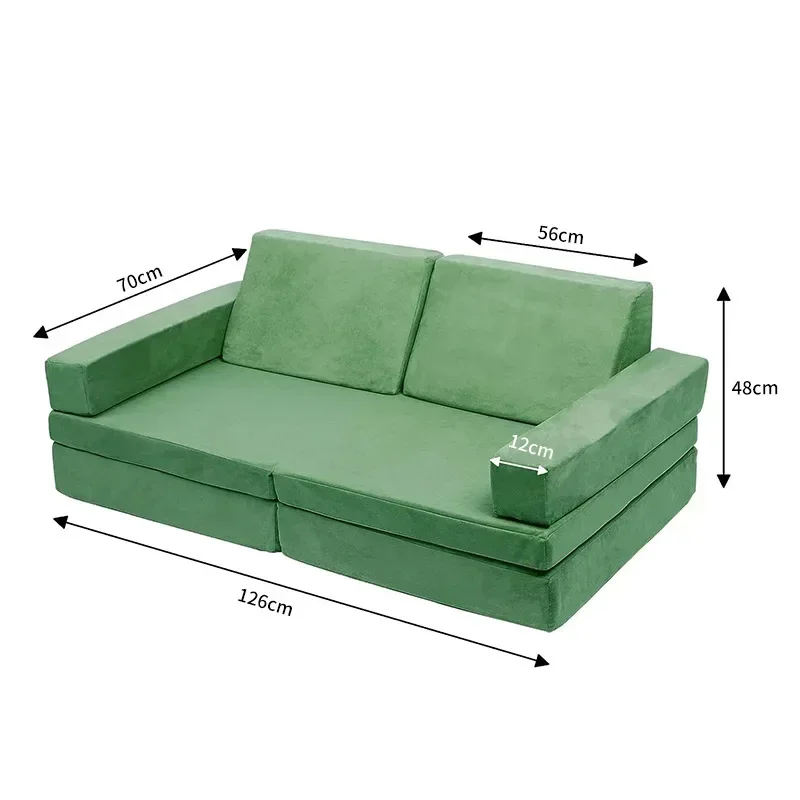 Multi-piece children's building block sofa