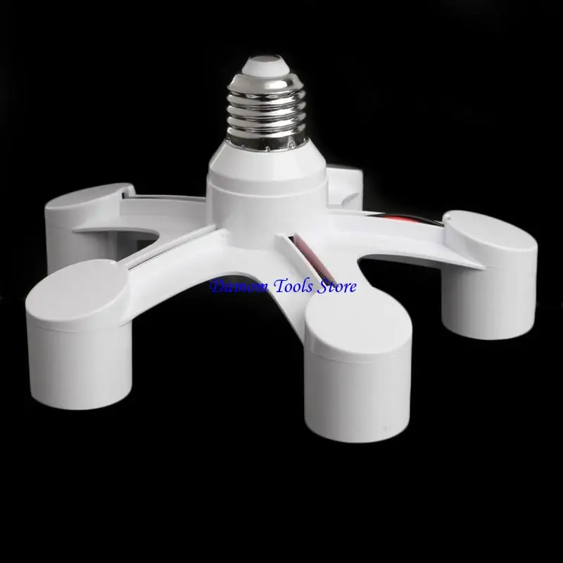 57be 5 trong 1 E27 đến E27 Bộ chia đèn LED LED LED Bóng đèn LED Bộ điều hợp