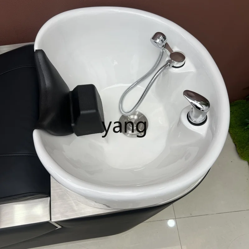 Specjalistyczne łóżko fryzjerskie LTT z funkcją mycia włosów, wysokiej klasy, półleżące, z funkcją spłukiwania.