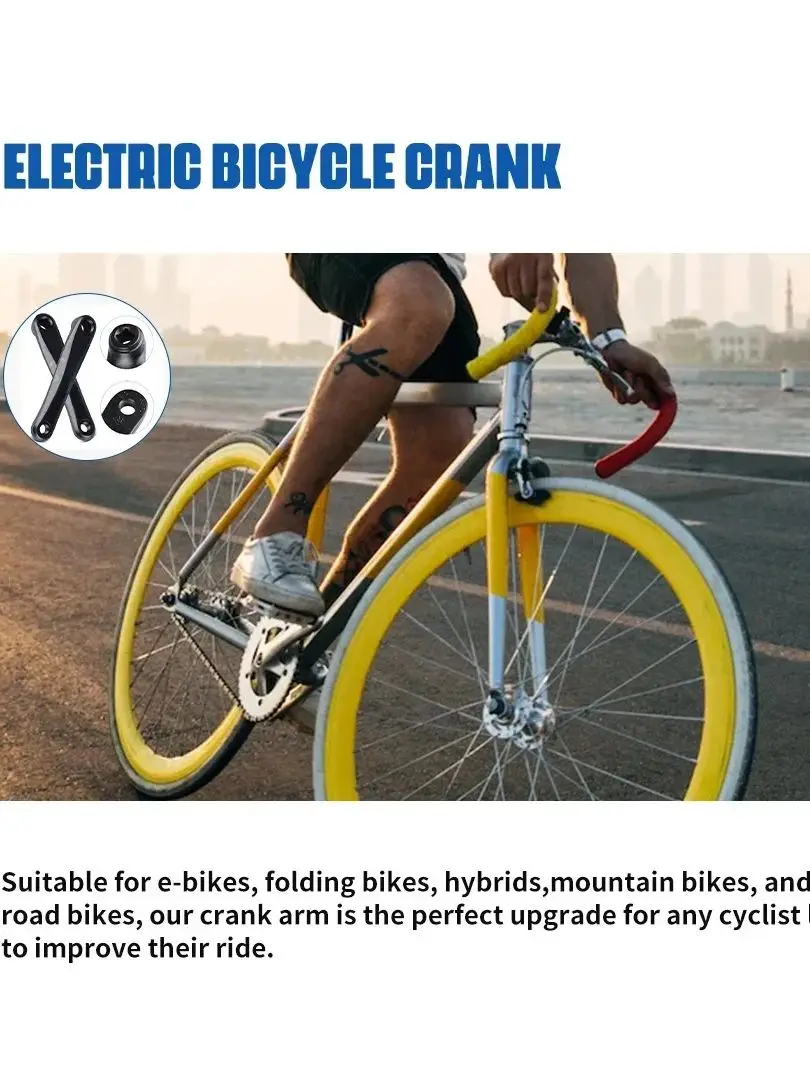 AliExpress BAFANG Bafang Crank Arm Electric Bicycle Crank Mid Motor Aluminum Alloy Crank Crank and pedal Essential Parts Mid Motor Accessary 170mm