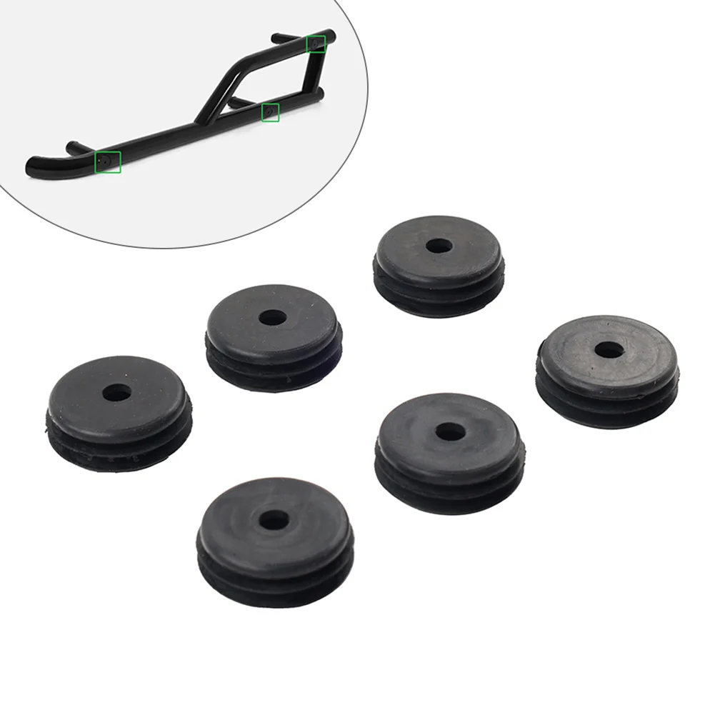 6pcs Rubber Motorbike Side Nerf Bar End Cap Plug 5450653 For Polaris General 1000 XP 1000 2016-2025