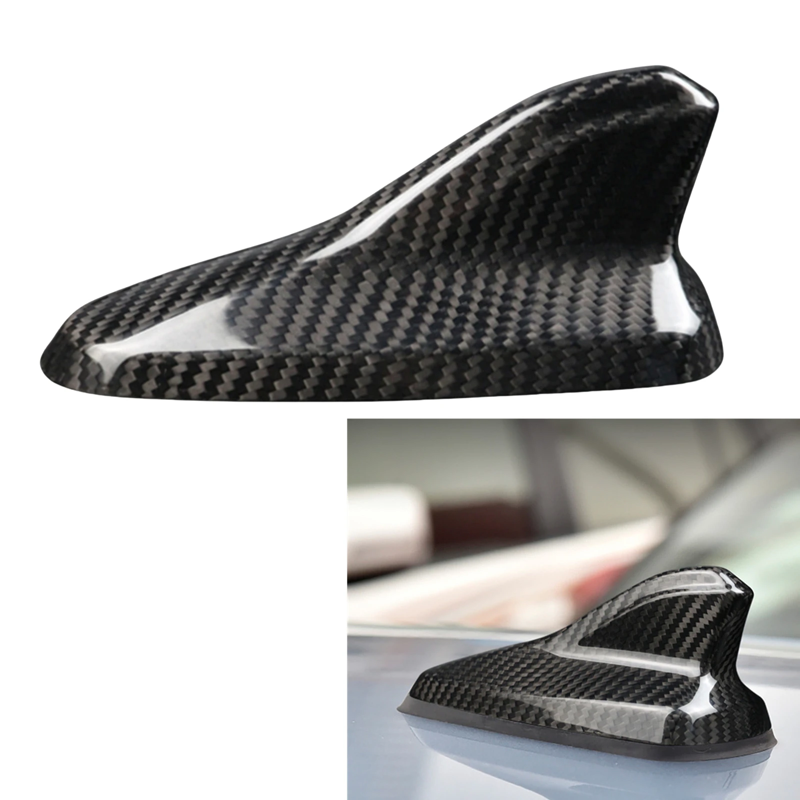 

For Volkswagen VW Golf 8 MK8 GTI 2022-2024 Real Carbon Fiber Exterior Shark Fin Antenna Cover Upper Dome Antennae Cap Shell