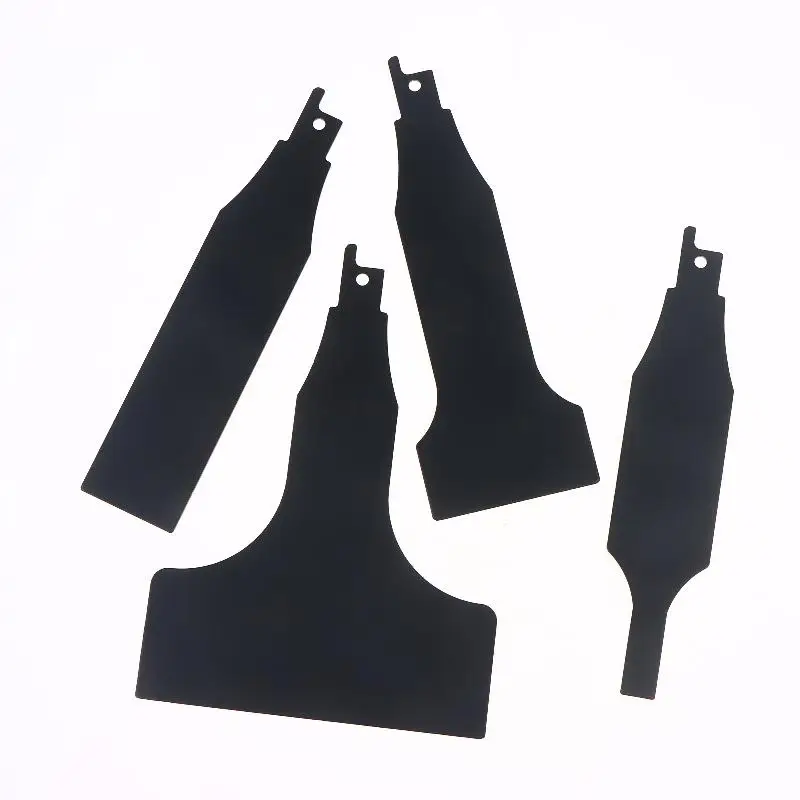 1/4Pcs Reciprocating Saw Scraper Blades, High Carbon Steel Tile Cleaning Tool For Removing Mortar And Adhesive From Ceramic Wall