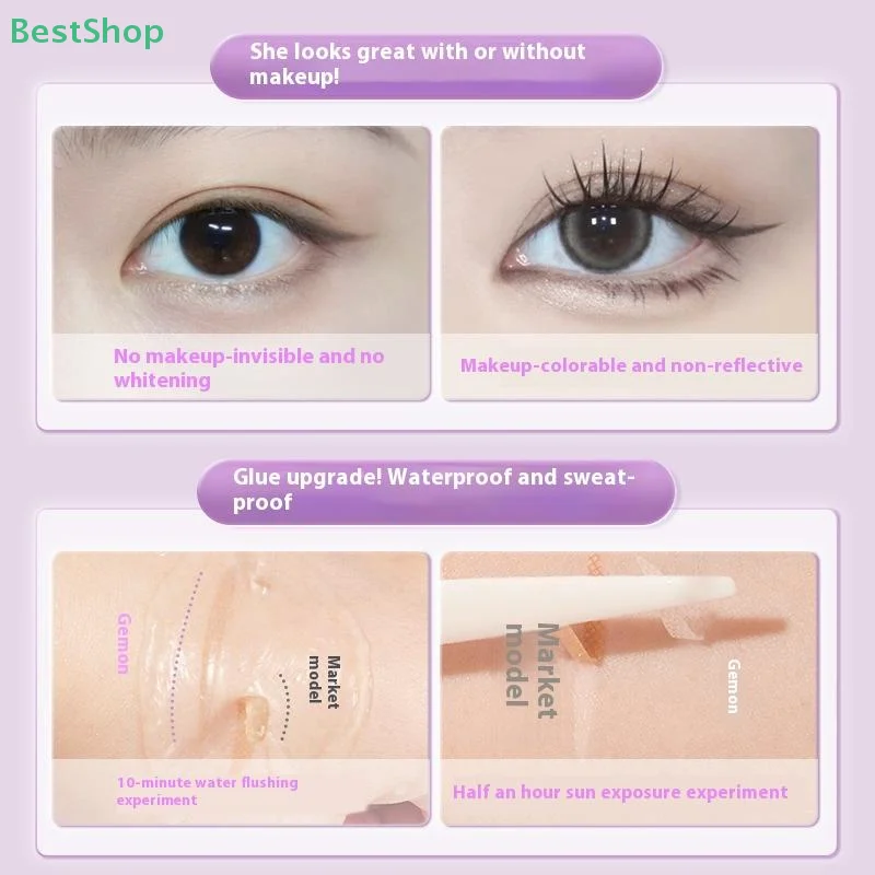 Rebecca90/240 ชิ้นที่มองไม่เห็น double eyelid patch ยาวนาน Shaping เหมาะสําหรับ Single Eyelid คนแต่งหน้าเครื่องมือ