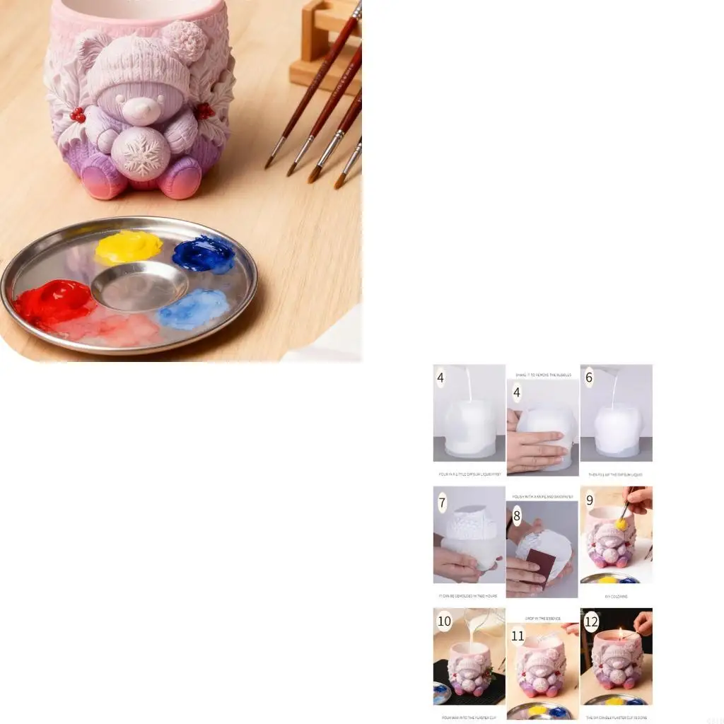 

Bear Silicone Mold For Resin Jewelry Crafting And DIY Home Decors