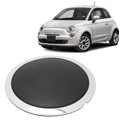 Center Wheel Hup Cap With Chrome Trim 68078419AC Heat Resistant Wheel Hub Center Cap Replacement for FIAT 500