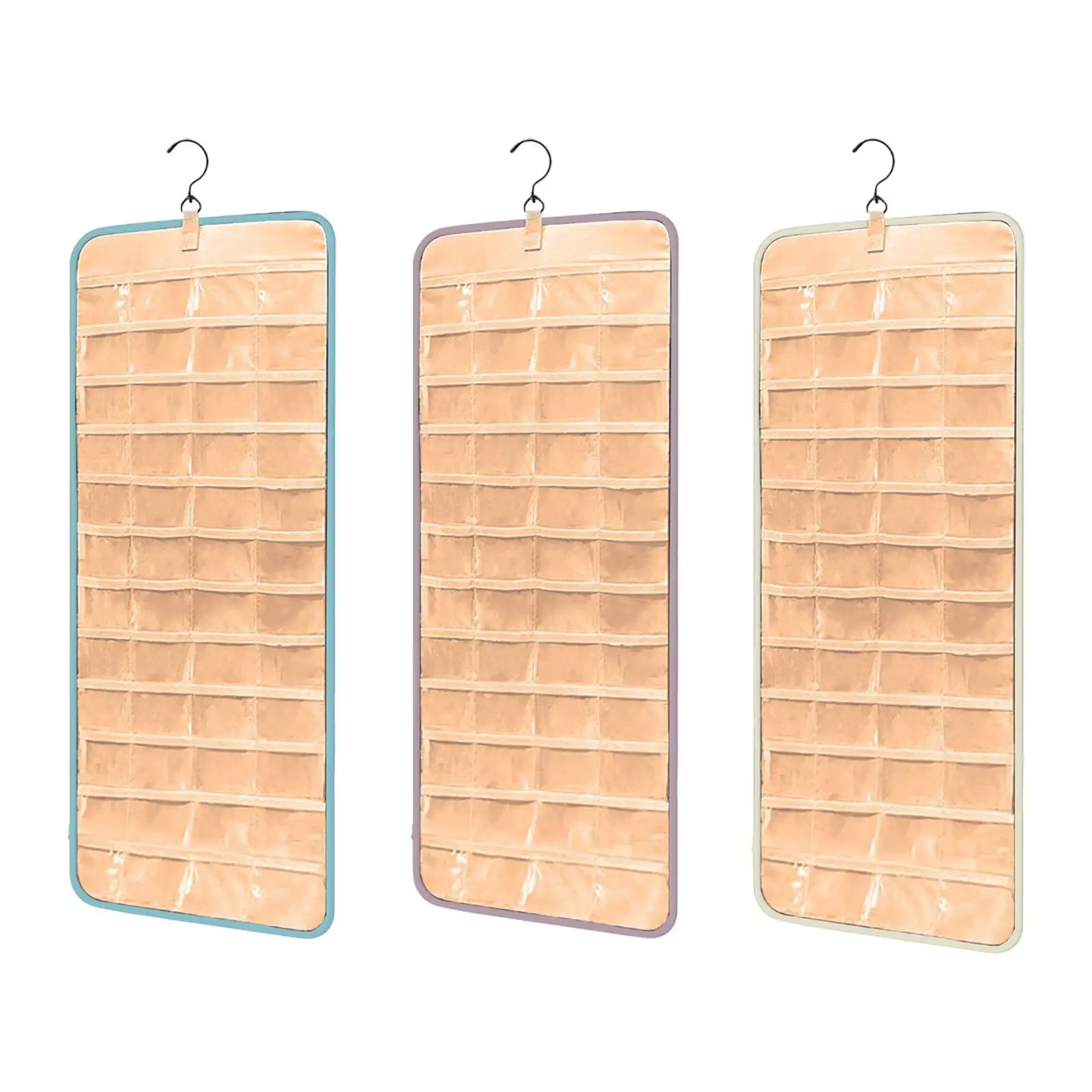 

Hanging Jewelry Organizer Jewelry Holder Storage Roll with Hook Jewelry Display Organizer for Showcase Jewelry Shop Door Wall