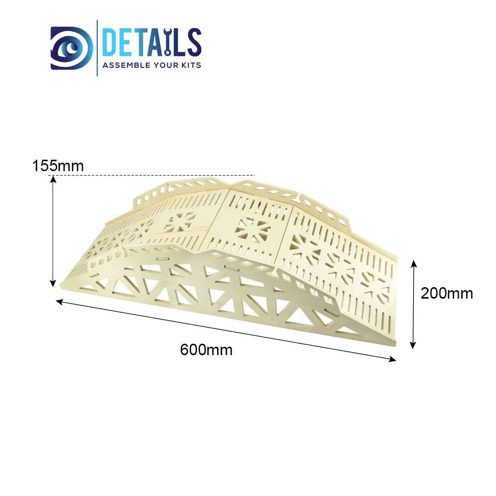 Hobby Details pista de tablero de madera RC Crawler de alta densidad, 5 capas, espesor endurecido, estilo D