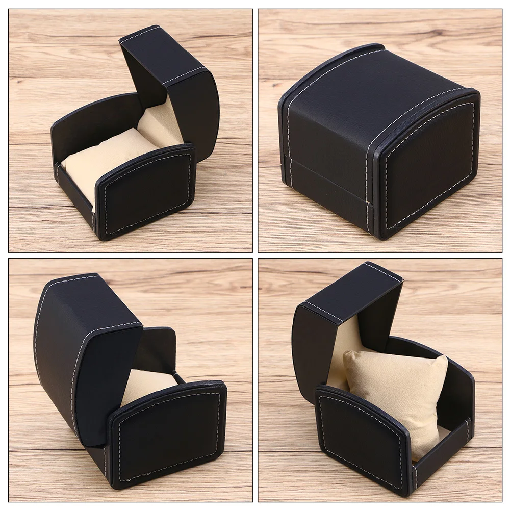 

3pcs Display High-End Pu Case Anti-Scratch Portable Storage Jewelry Gift Box Showcase Container For Men Women Single