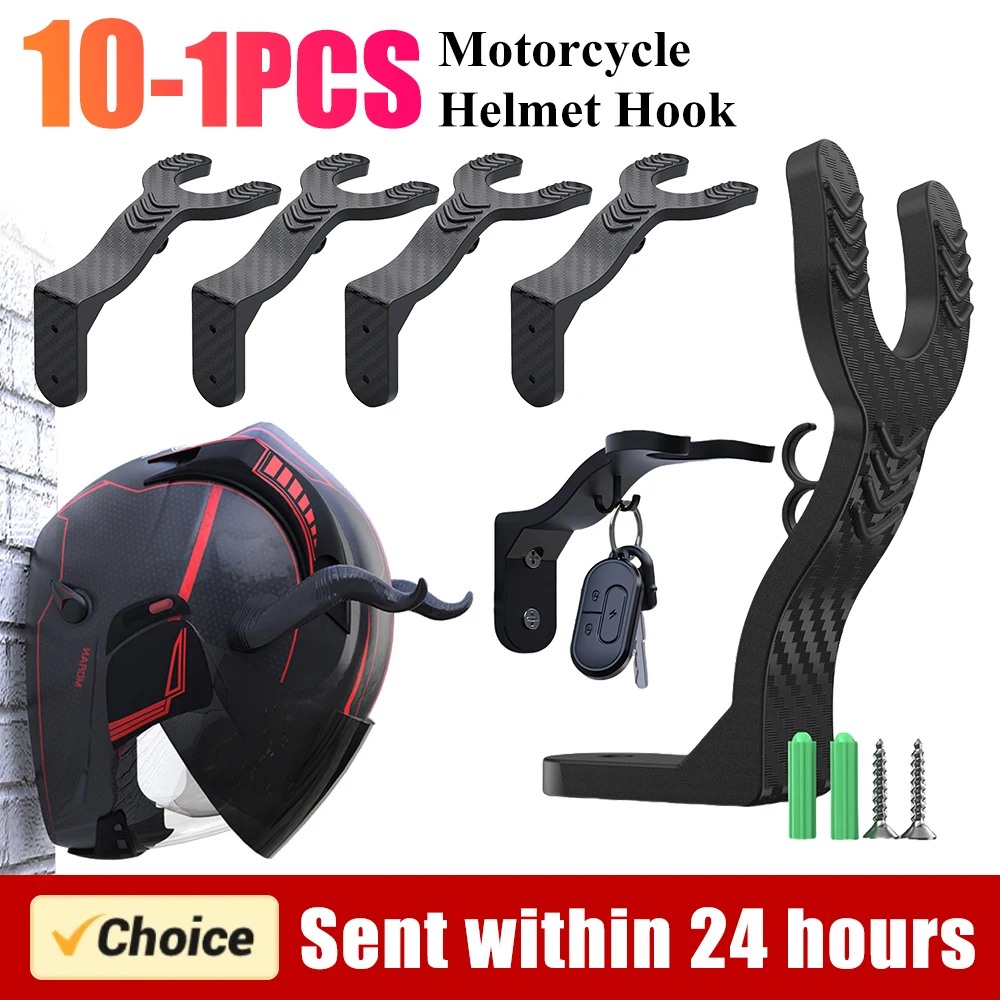 

1-10PCS Motorcycle Helmet Hook Racks Multipurpose Hook Hanger Home Luggage Jacket Holders Kitchen Cabinet Shelf Wall Mount Hooks
