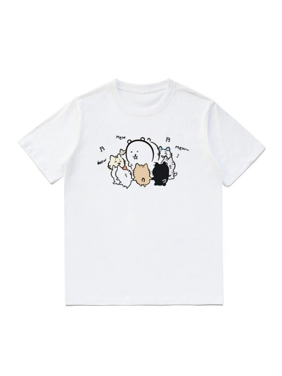 Self-deprecating Bear Short-sleeved T-shirt with A Small Eight-dimensional Design for Summer