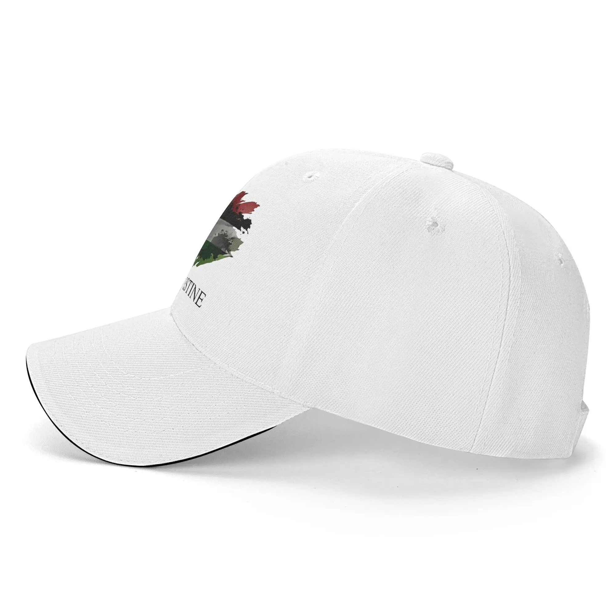 Summer Palestine Torn Splash Flag Baseball Cap  Kpop Rock Stylish Design Sun Trucker Hat Couple Women Adjustable Baseball Caps view 3