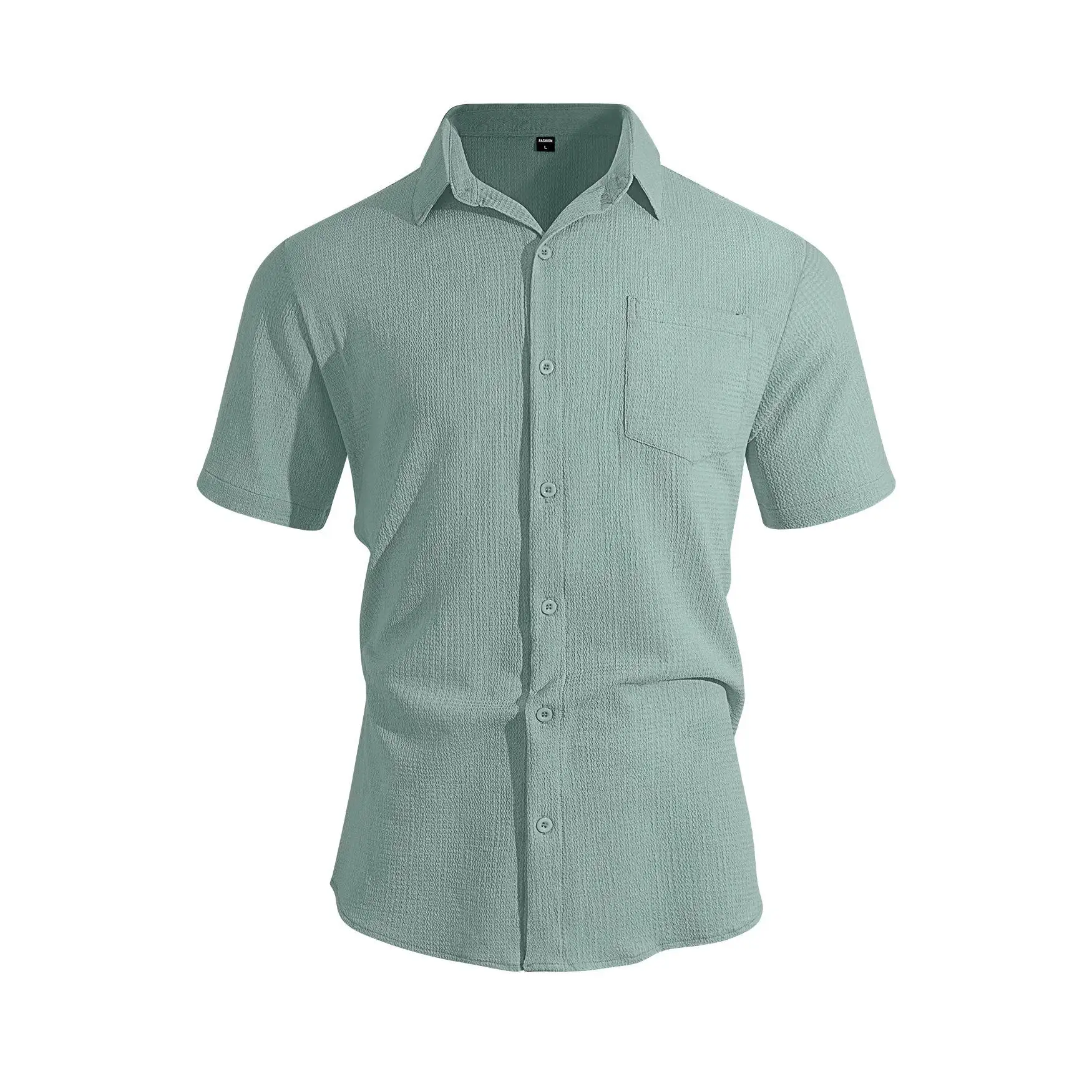 

New Men's Summer Loose Linen Open Cardigan Casual Collar Beach Short Sleeve Shirt Comfortable Breathable Stylish Spring Fashion