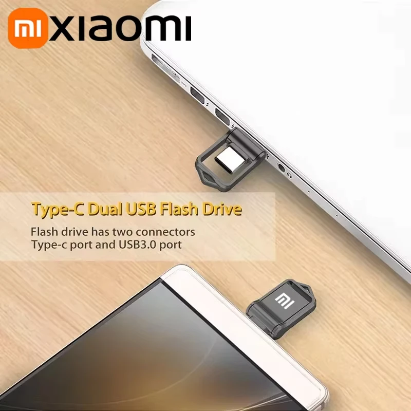 Xiaomi 2 تيرا بايت 1 تيرا بايت Type-C معدن صغير بندريف USB 3.0 130 برميل/الثانية سرعة عالية رائجة البيع محرك فلاش أصلي لتخزين الهاتف PC TV السيارة