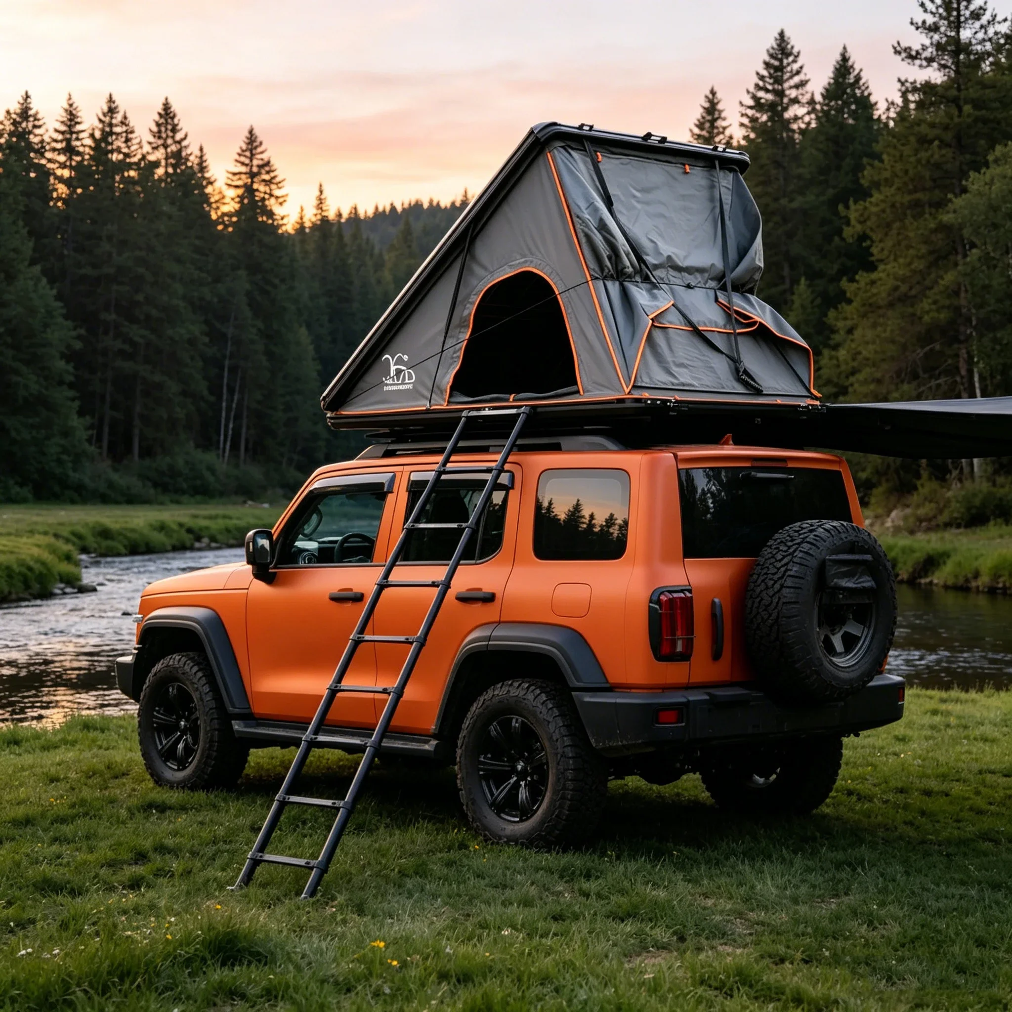 

Manufacturer Direct / OEM/ODM Available Gray Vehicle Car Roof Top Tent 4WD Universal Fit for SUV Pickup Camping