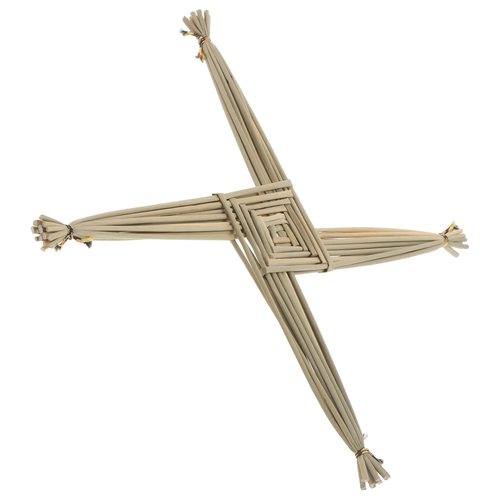 Woven St Brigids Cross Rush Irish Festival Wall Hanging Blessing Cross Home Ornament Religious Ireland Decor Irish Day Ornament