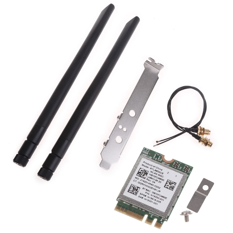 Rtl8852ce banda dupla 2.4g/5g wifi6 802.11ax placa wi-fi 1800m bt5.0 módulo ngff m.2 para laptop/pc suporte win10 p9jd