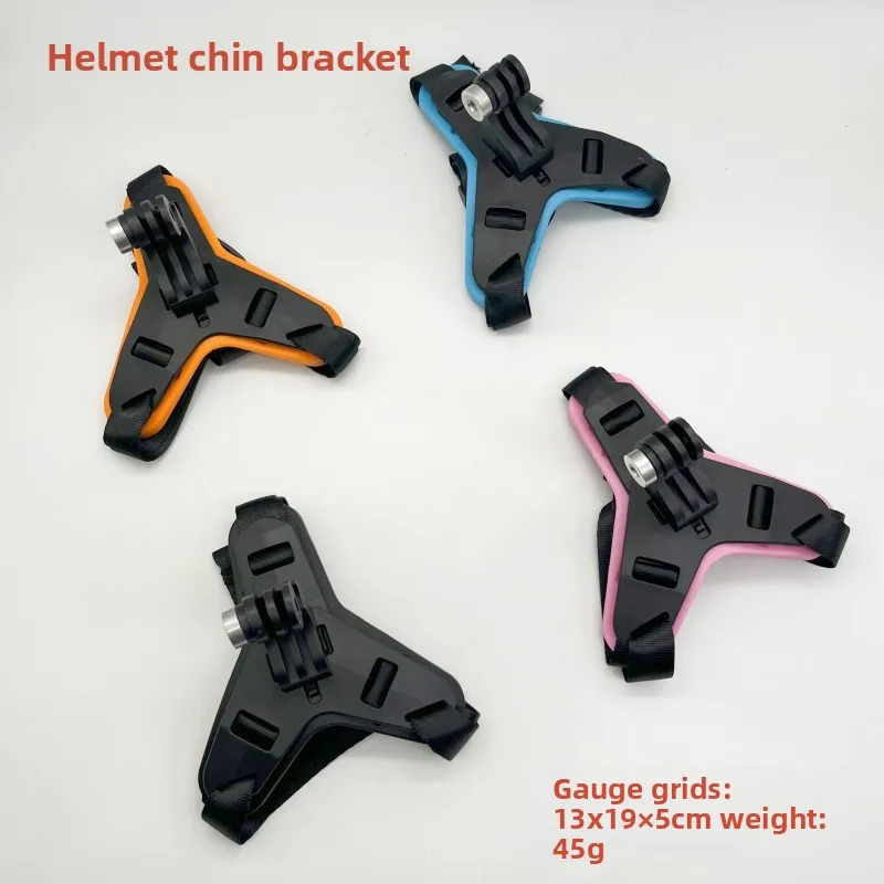 

Universal Helmet Chin Mount Kit, No-Drilling Design, Quick Release Base, Compatible with Most Action Cameras, for Motorcycle