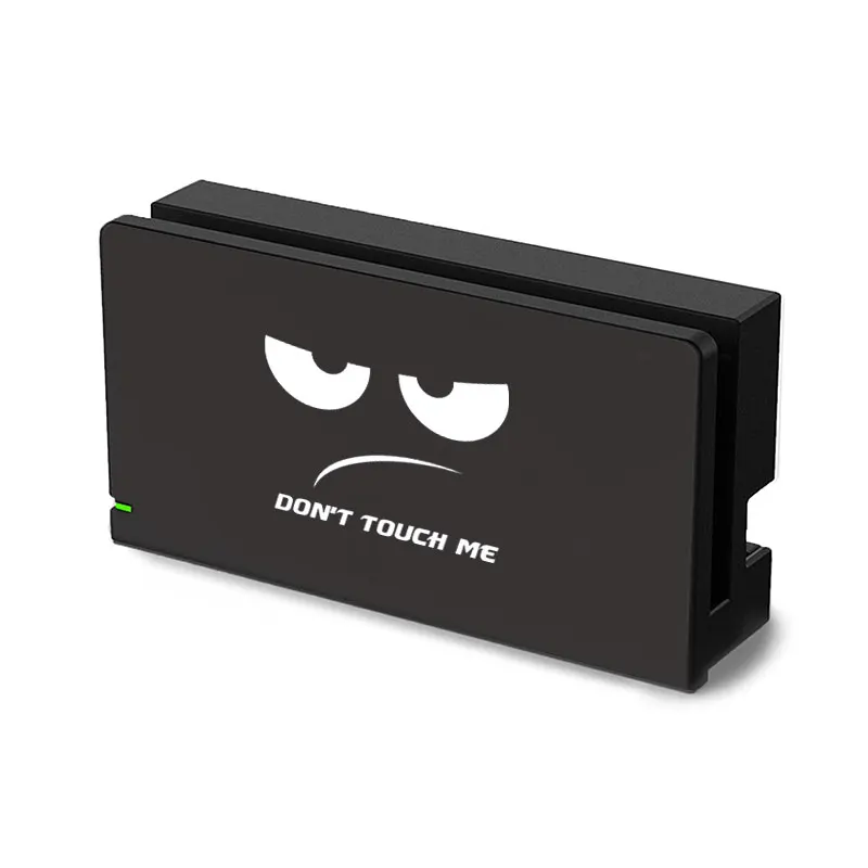 Cute Funny Face Decorative Faceplate Protective Cover For Nintendo Switch Oled TV Dock Station Replacement Front Plate Case