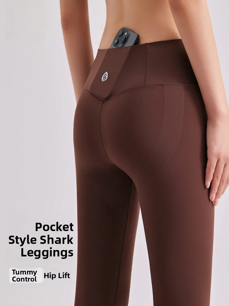 

High-Waist Yoga Pants Women's ket Sle Tummy Control Butt Lifting Base Layer Slimming Long Pants Casual Fitn