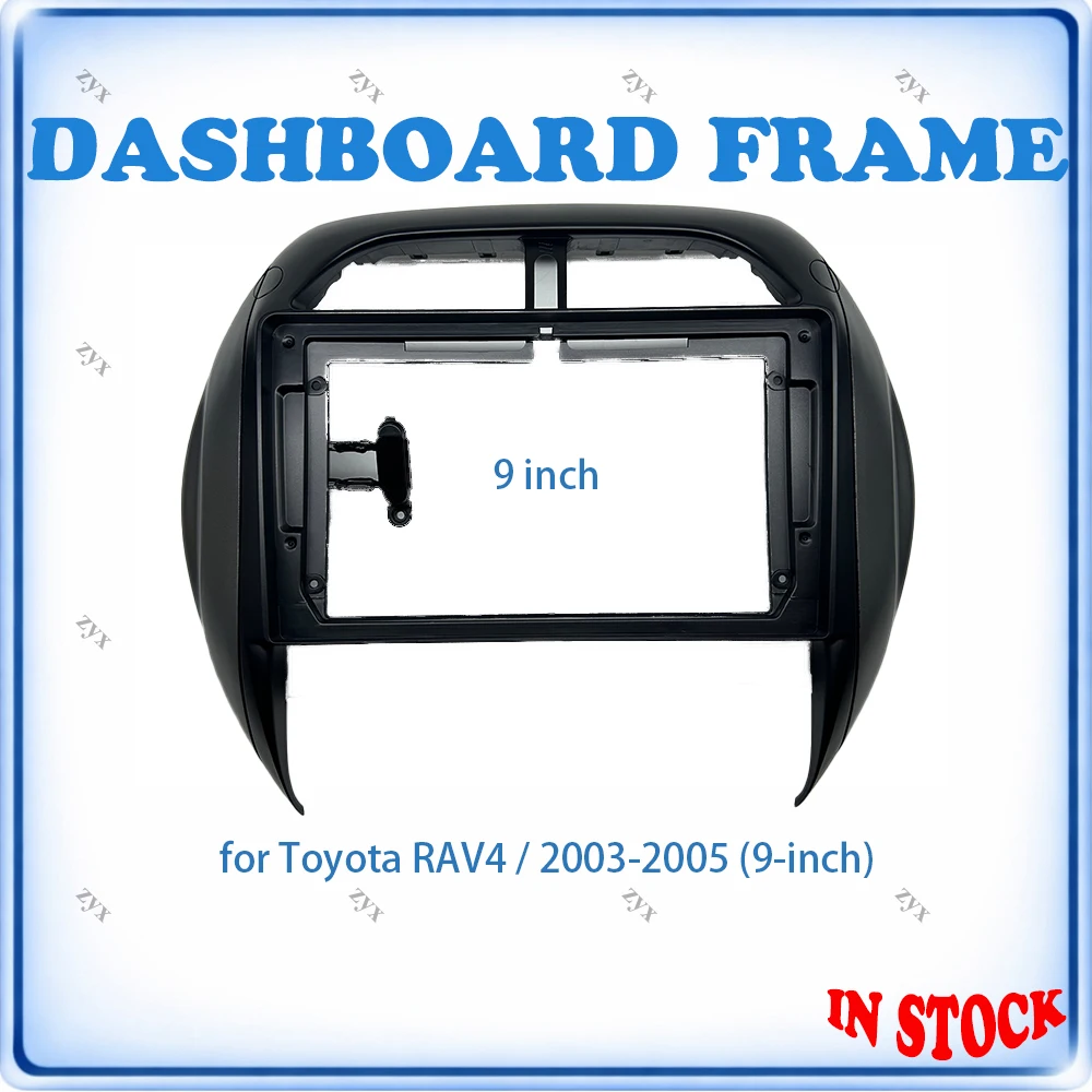 

Car Radio Fascia Frame For Toyota RAV4 2003-2005 9 inch Stereo Panel Wiring Harness Power Cable