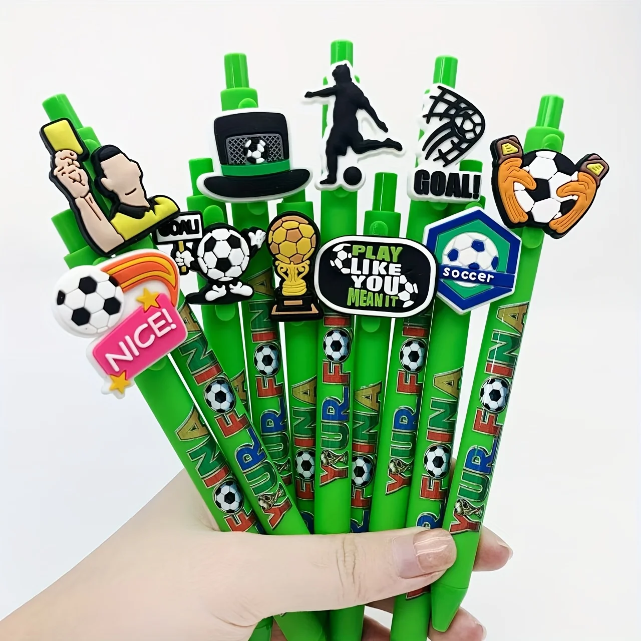 

10 шт./12 шт., футбольная студенческая ручка для подписи, жизненная сила, мяч для укладки, креативная ручка для запуска
