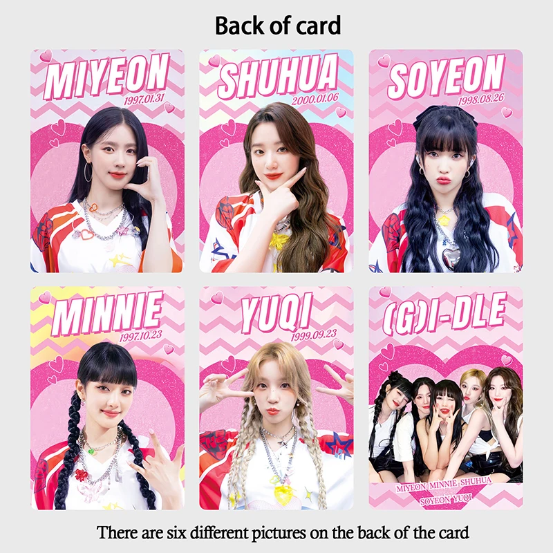 55pcs/set Kpop GIDLE INEVER DIE Lomo Cards (G)I-DLE Album Girls I Burn Photo Card Postcard Fans Gift