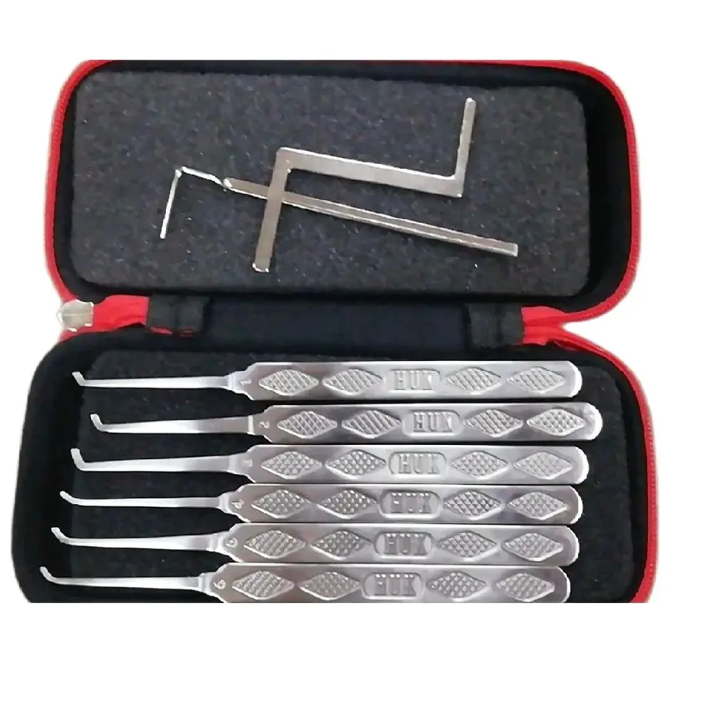 8piece Lock Pick Set Locksmith Supplies Broken Key Auto Extractor Remove Hooks Stainless Steel DIY Hand Tools Hardware