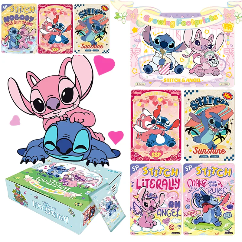 

Карты Disney Stitch Booster Box Lilo & Stitch, коллекционная карточная игра Stitch Angel, забавная коллекционная карта, детская игрушка в подарок