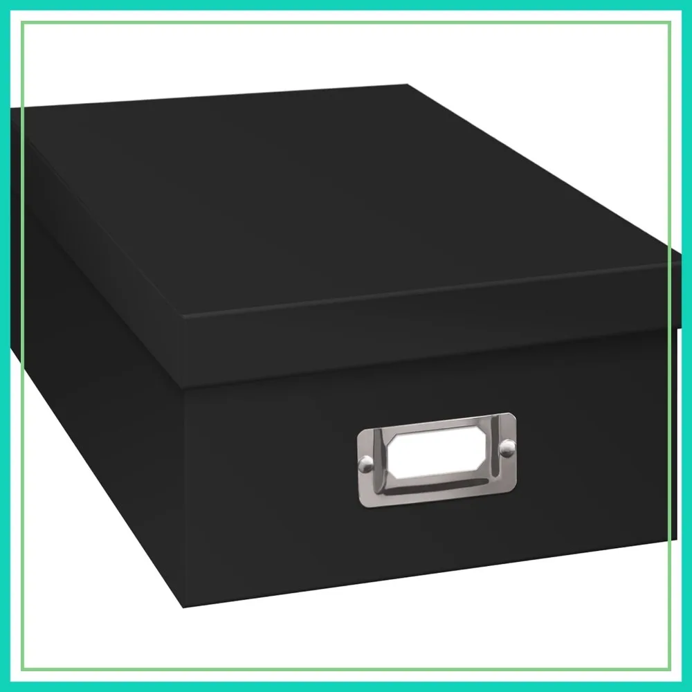

Photo Storage Box for 4x6 Prints, Holds Up to 800 Photos, Black
