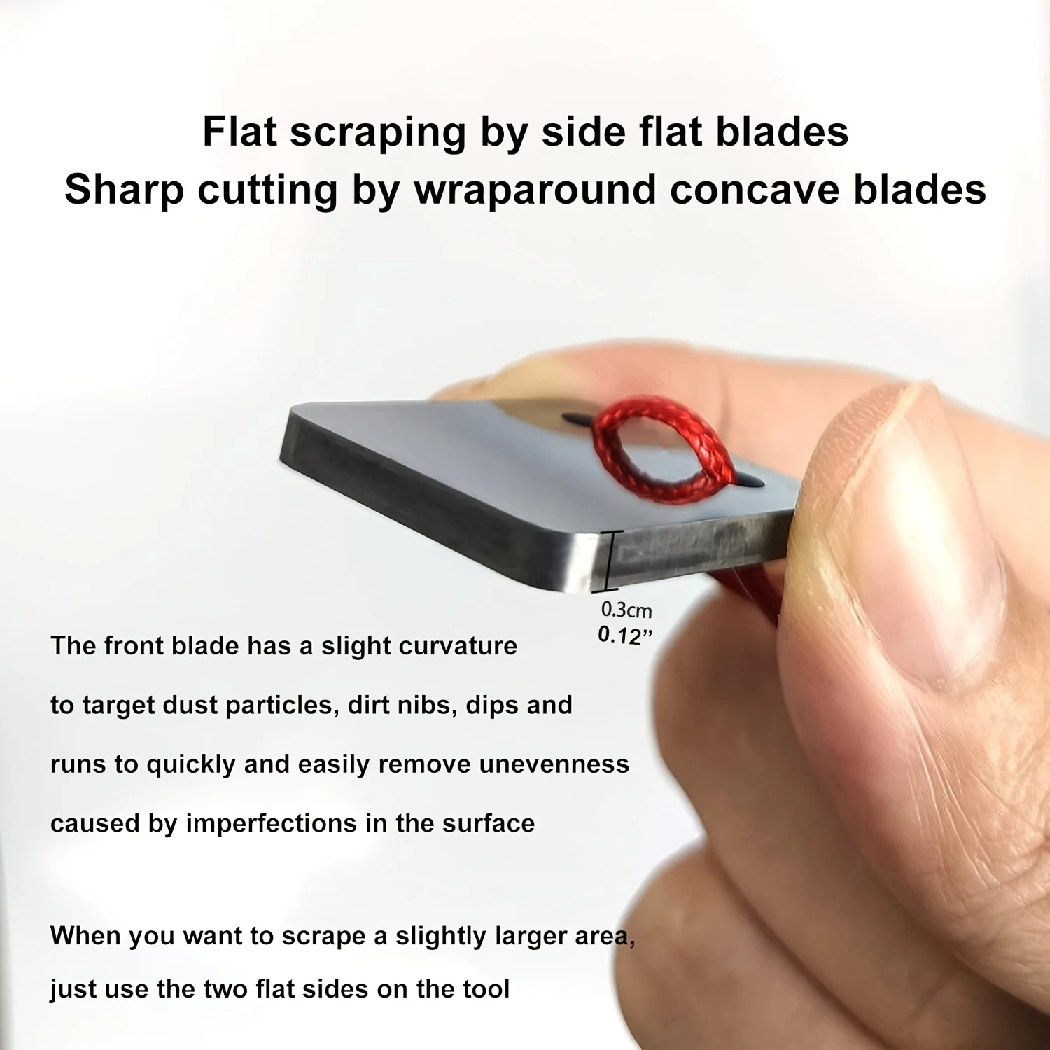 Tungsten steel car paint scraper car polishing scratch repairer ergonomic paint stains dust removal car surface repair