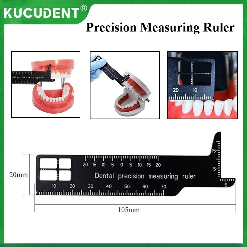 

1Pc Dental Precision Measuring Ruler Teeth Gap Photography Medical Tool Span Measure Scale Dentistry Endodontic Instruments