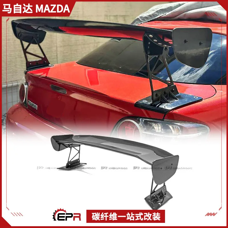 

Suitable For Mazda RX8 SE3P Carbon Fiber RDX GT Tail Fixed Air Spoiler Add-on Modification