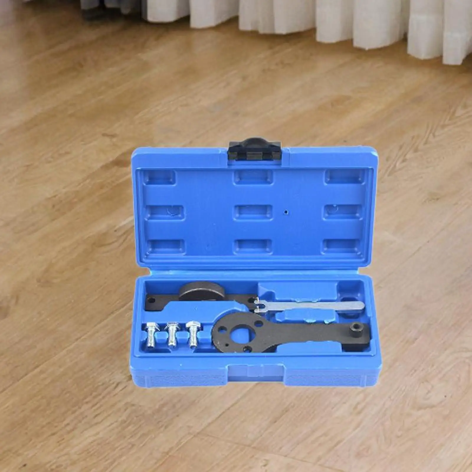 

Набор инструментов для регулировки фаз ГРМ двигателя, простой в использовании, профессиональный, для обслуживания автомобилей, с кейсом для хранения, аксессуар для замены, для Opel