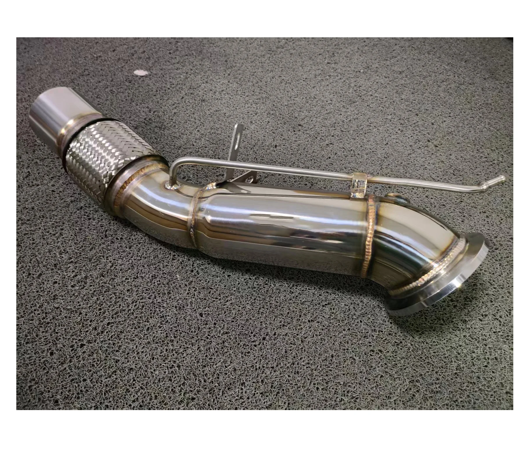 Exhaust DownPipe CNC Machined for 2021 BMW G20/G28 325i/Li/330i B48 2.0T Kit 304 Stainless Steel Mirror Polished