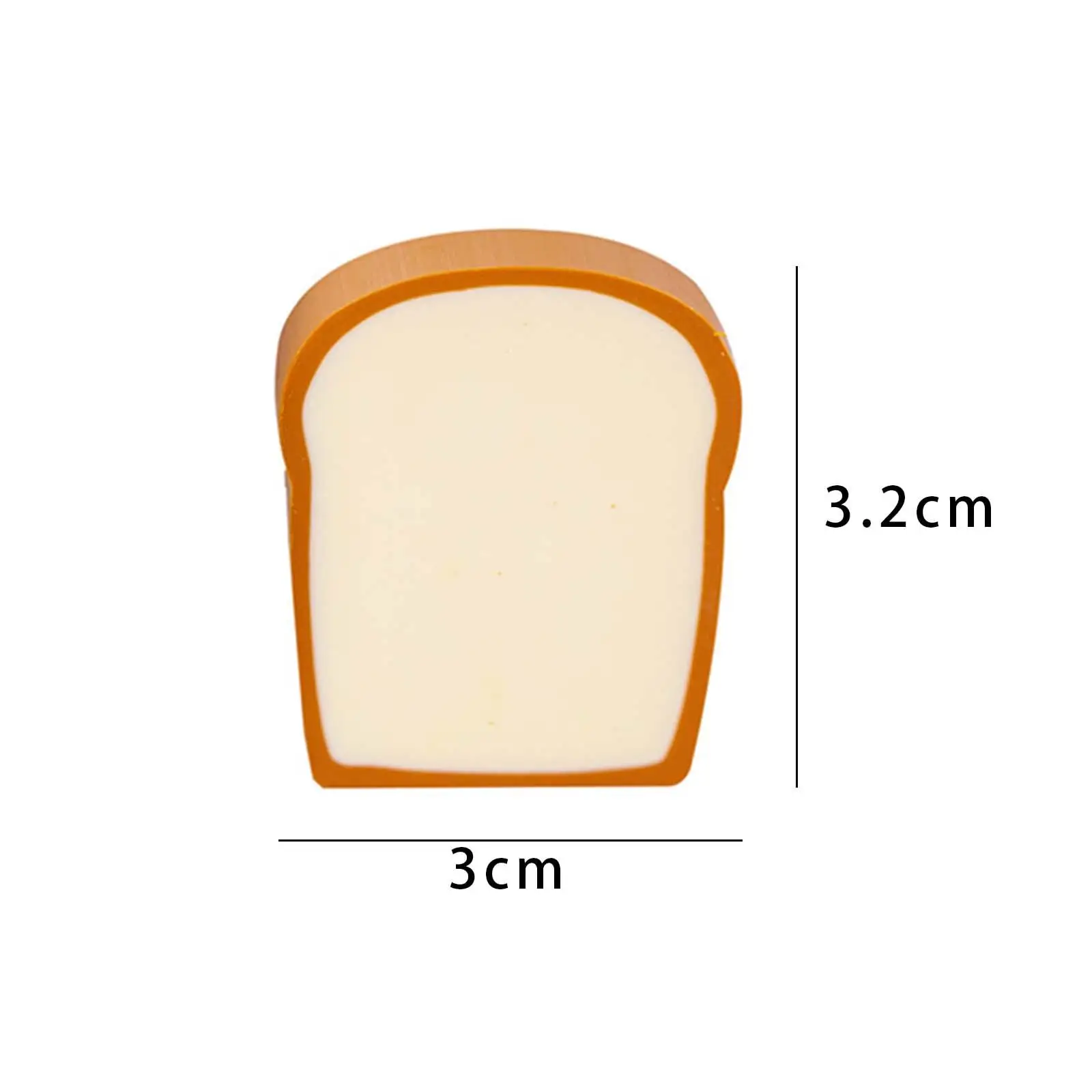 Bread Shape Erasers Cute Rubber Mini Stationery Cartoon Toast Novelty School Supplies for Kids Gift
